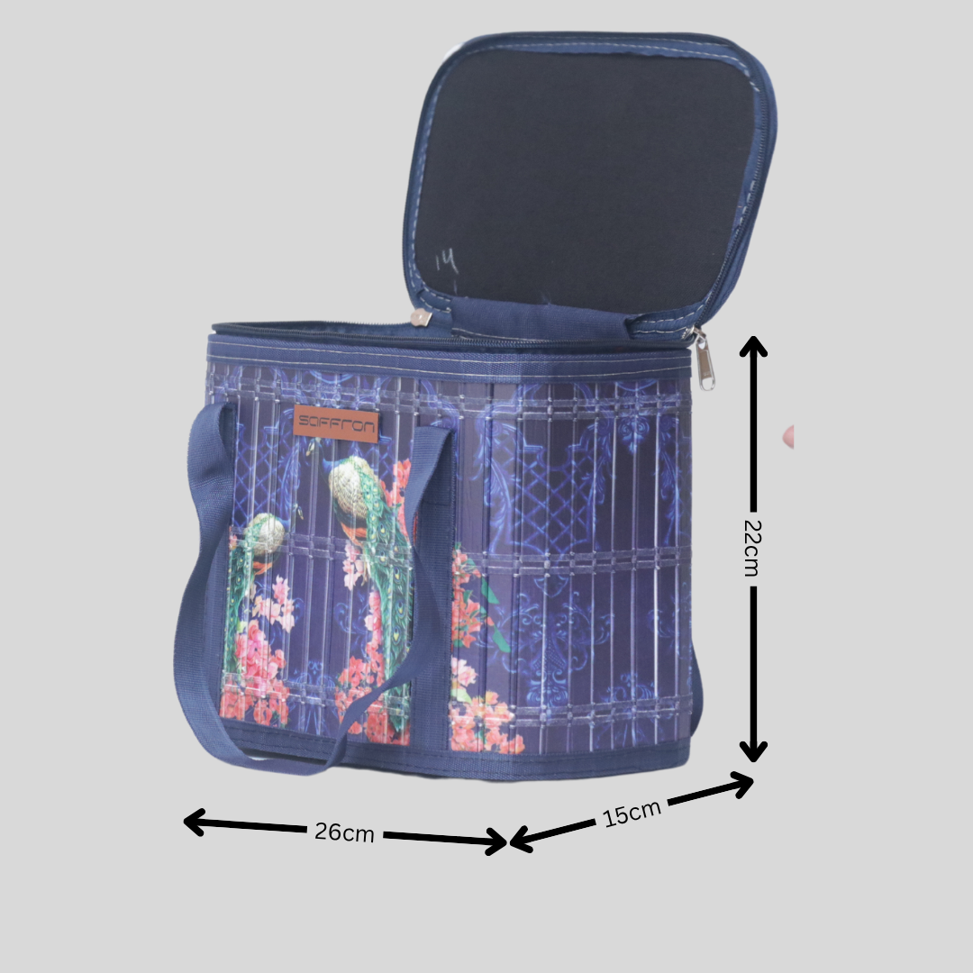Pecock Design Printed Lunch Bag
