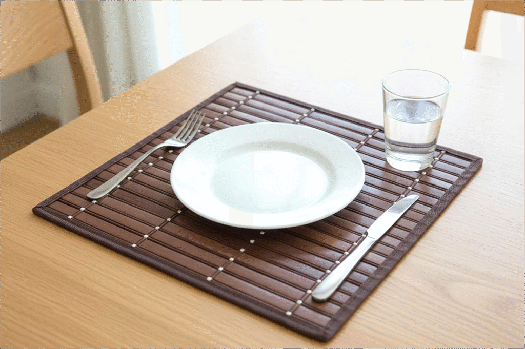 Premium Dining Mat Set 12x12 Set of 6