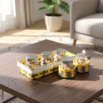 Premium Dry Fruit Tray Set with Jars
