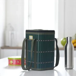 Premium Executive Lunch Bag - Small – green PVC lunch bag