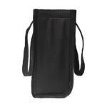 Black and Brown Tote Bag - closed drawstring view