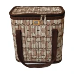 Printed Lunch Bag - Brown