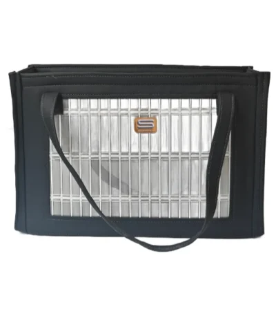 Grey Tote Bag with Grey Line design
